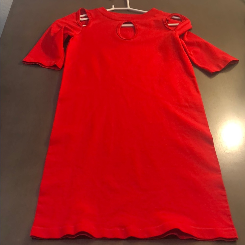 Orange Bebe dress